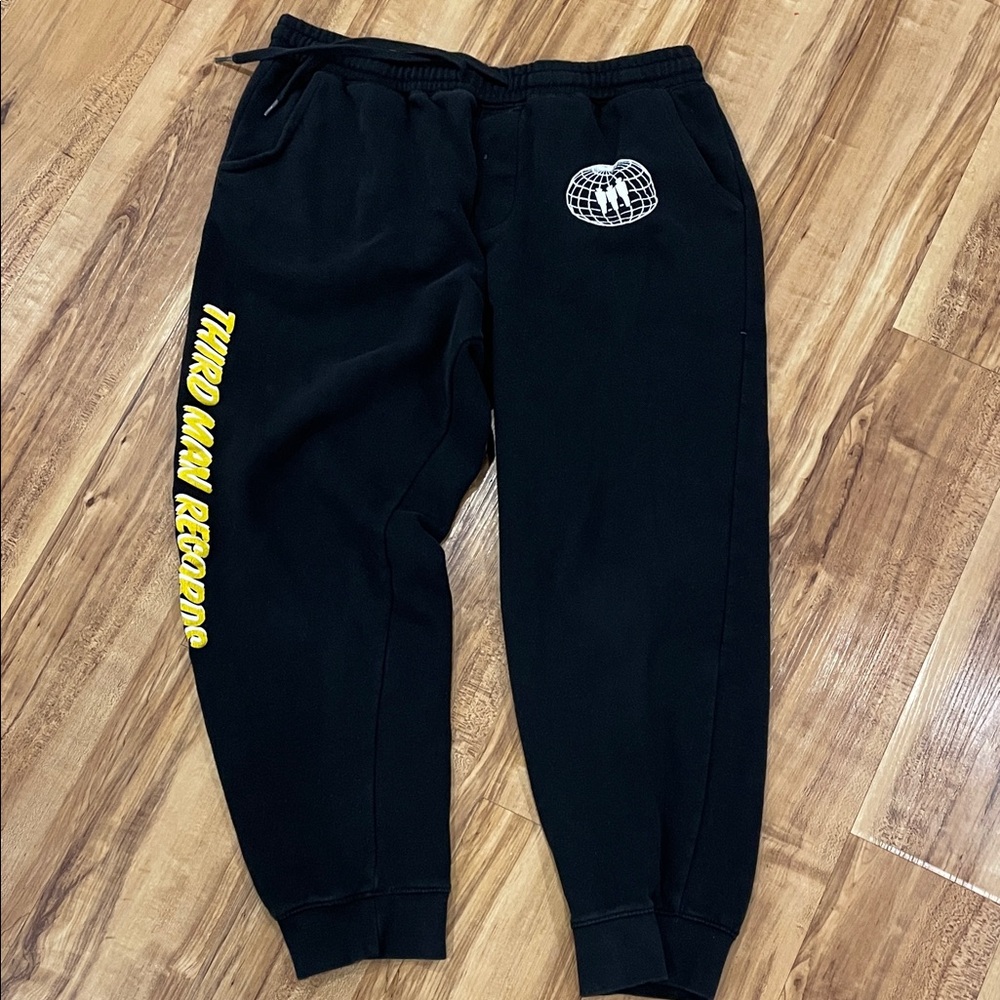 Black Third Man Records Joggers